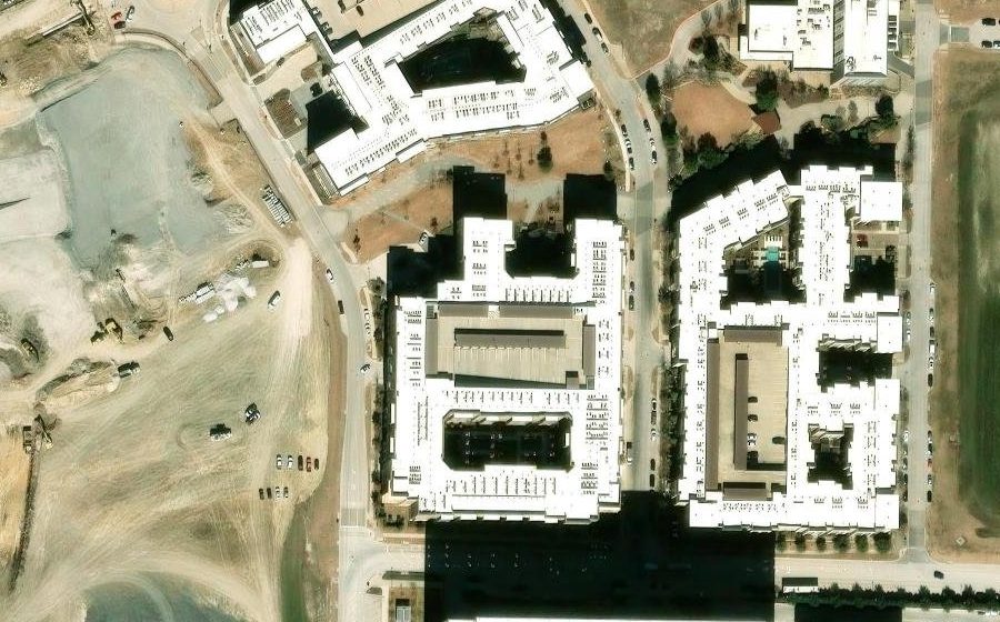 Aerial view of Cadence at Frisco Station